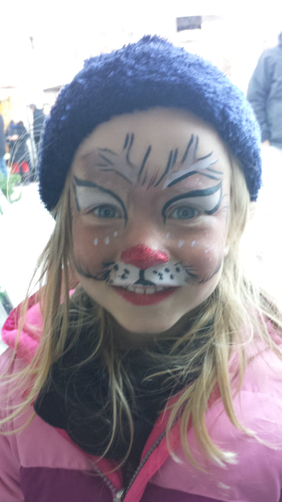 Rudolph face painting